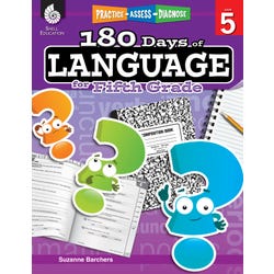 Shell Education 180 Days of Language for Fifth Grade 1495926