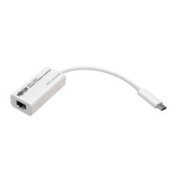 Tripp Lite USB-C to Gigabit Network Adapter, Thunderbolt 3 Compatibility, White 2136110