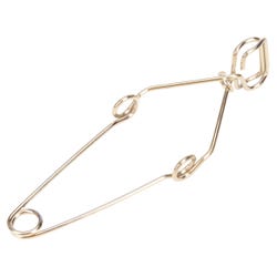 Eisco Labs Test Tube Clamp, Spring Steel Wire, Pack of 10