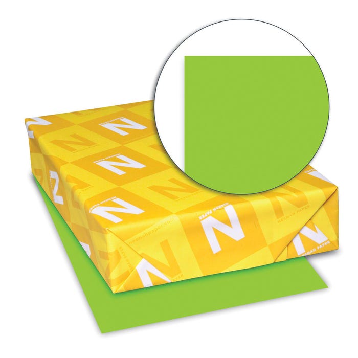 Astrobrights Card Stock, 8-1/2 x 11 Inches, 65 lbs, Martian Green, Pack of 250