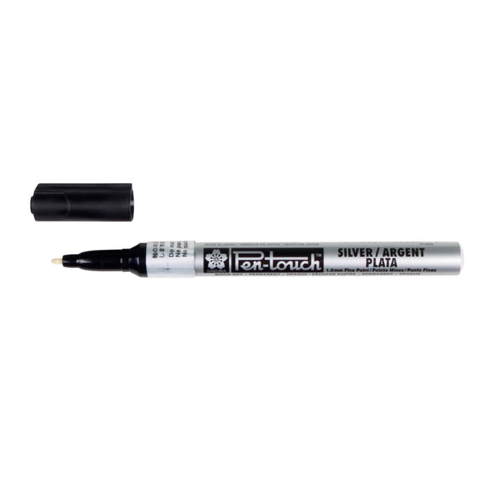 Sakura Pentouch Paint Marker, Fine Tip, Metallic Silver, Each