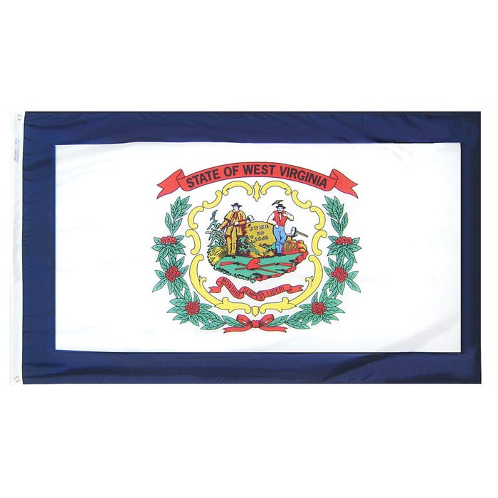 Annin West Virginia State Flag, Heavy Weight Nylon, Outdoor, 3 x 5 Feet