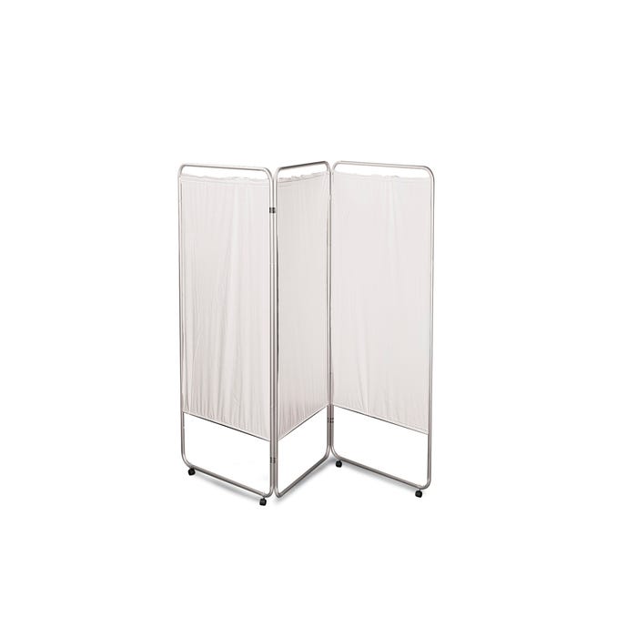 School Health 3-Panel Privacy Screen, 68 X 31 X 2-1/2 inches, Vinyl/Aluminum Frame