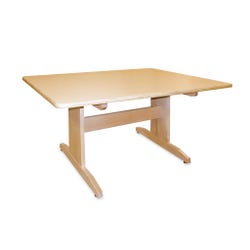 Hann Manufacturing Straight Leg Art Table, Maple-Grain Laminate Top, 72 x 42 x 30 Inches
