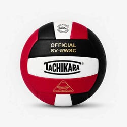 Sensi Tec® Indoor Volleyball by Tachikara®, Scarlet/White/Black
