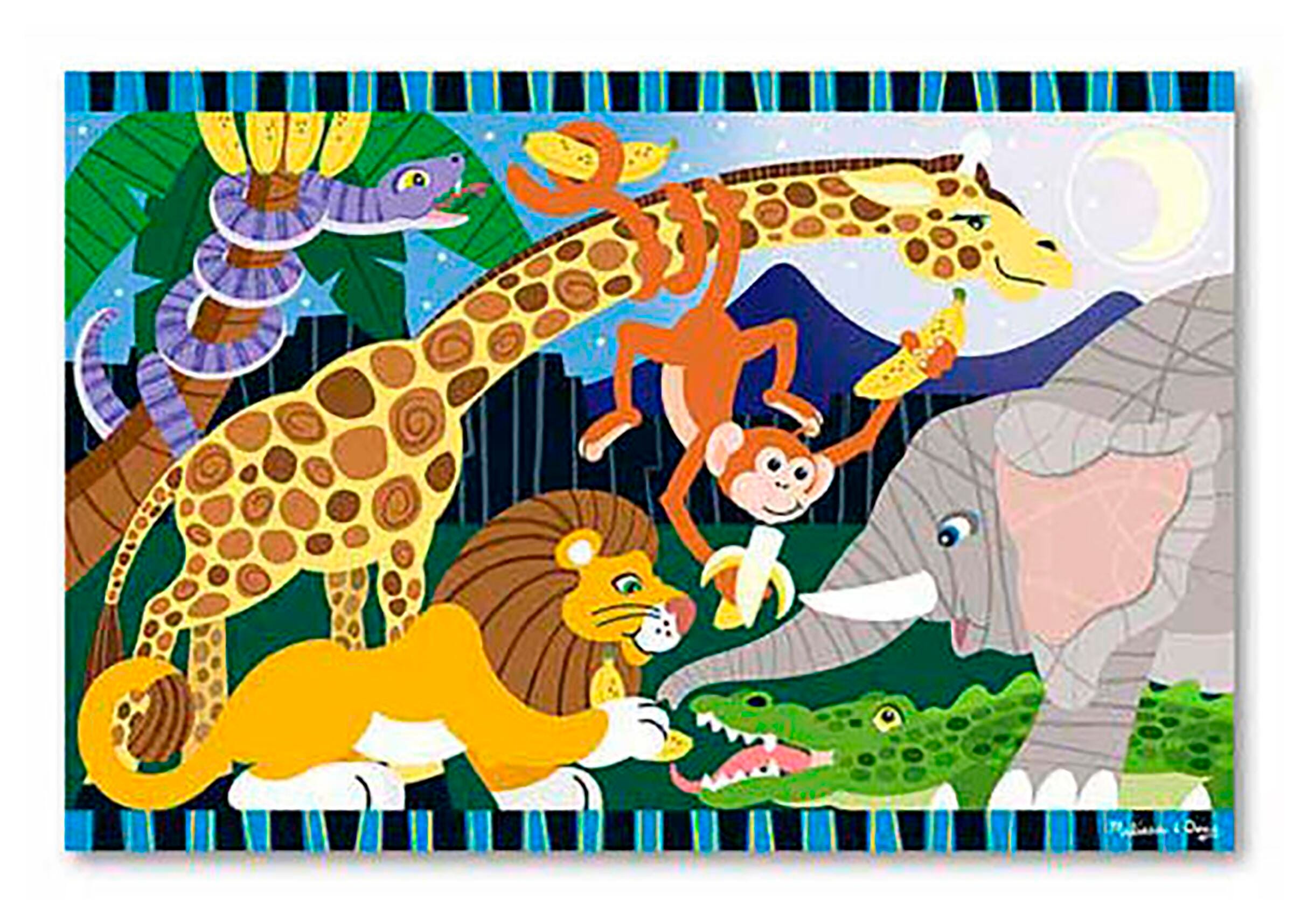Melissa & Doug Safari Social Floor Puzzle, 24 Pieces 1609360