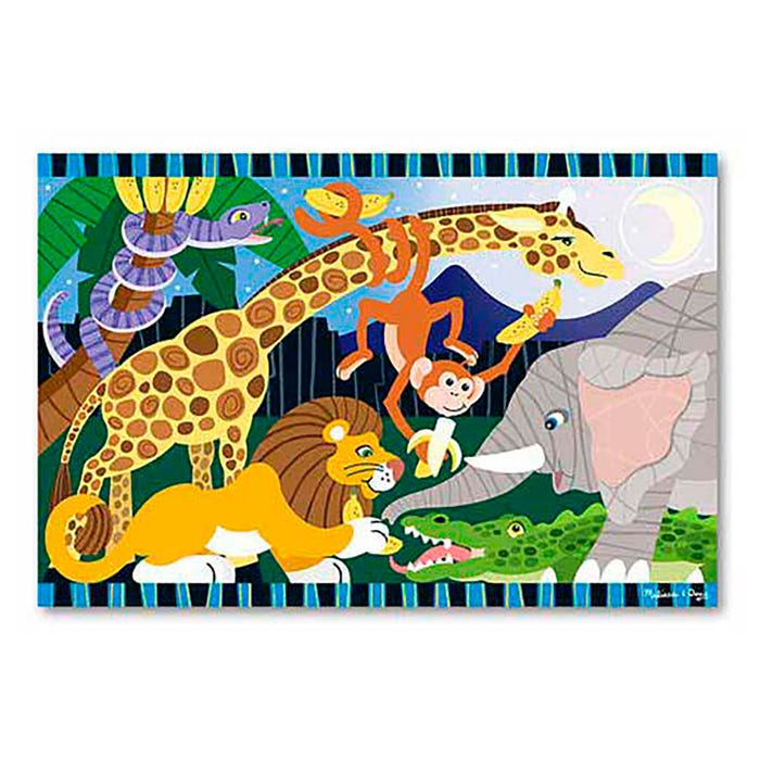Melissa & Doug Safari Social Floor Puzzle, 24 Pieces