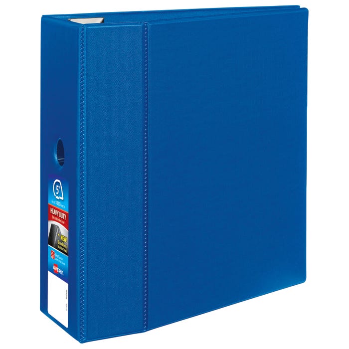Avery Heavy Duty Binder, 5 Inch D-Ring, Blue