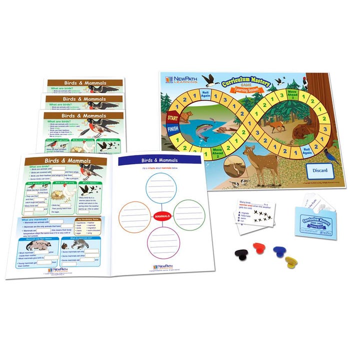 NewPath Learning Birds & Mammals Learning Center Game, Grades 1 to 2
