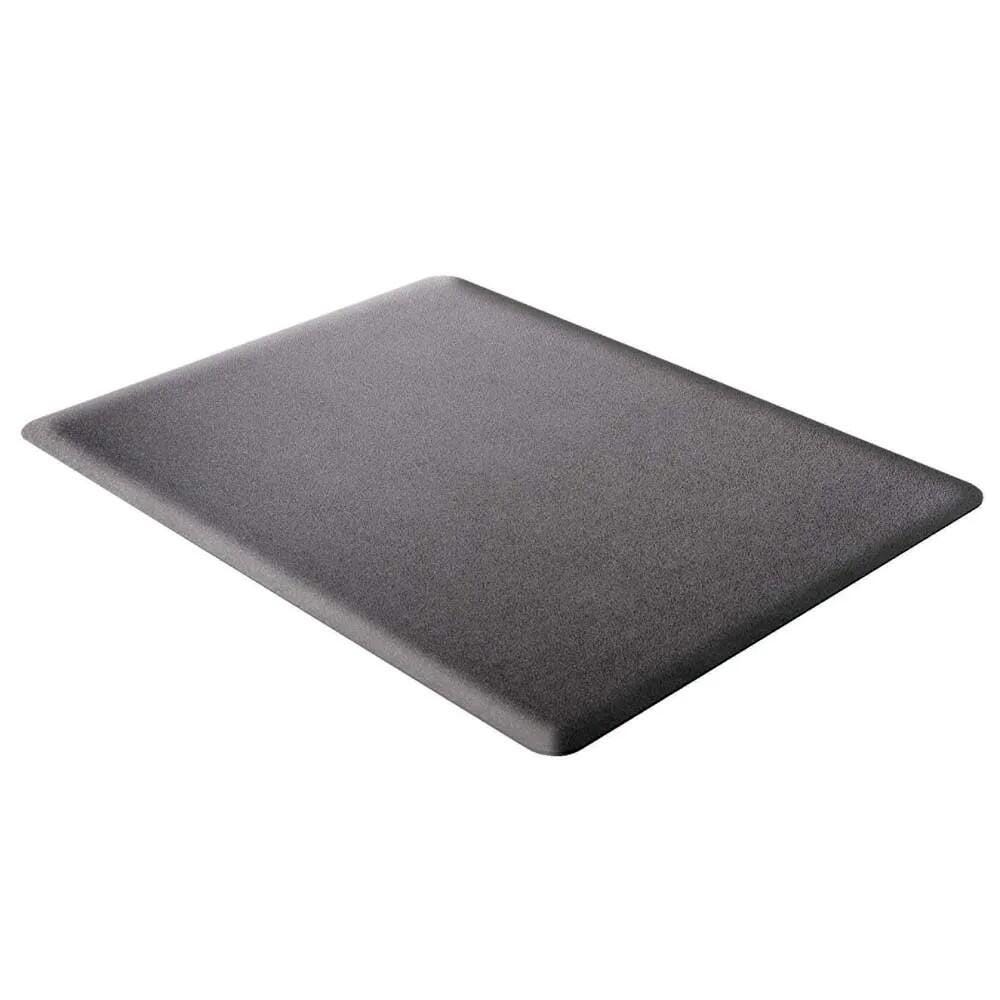 Deflecto Ergonomic Sit-Stand Chair Mat, 45 x 53 x 3/8 Inches, Black 1586935