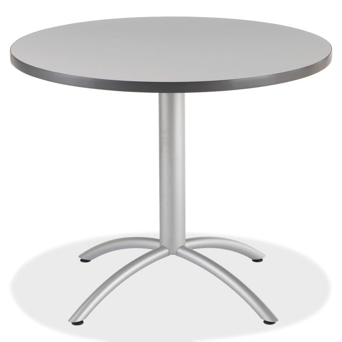 Iceberg CafeWorks 36 Inch Round Cafe Tables, 36 x 30 Inches, Gray