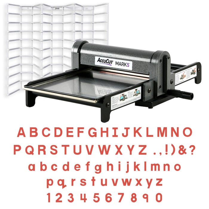 AccuCut Mark 5 Block Alphabet Deluxe Starter Set