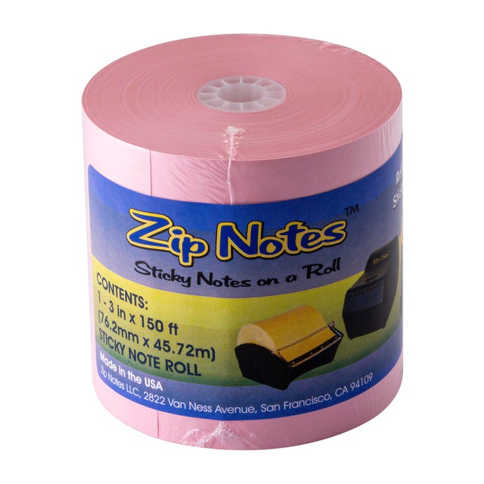Victor Zip Notes Refill Roll, Pink
