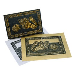 Hygloss Metallic Block Print Paper, 10 x 13 Inches, Gold/Silver, 100 Sheets, Item Number 1432817