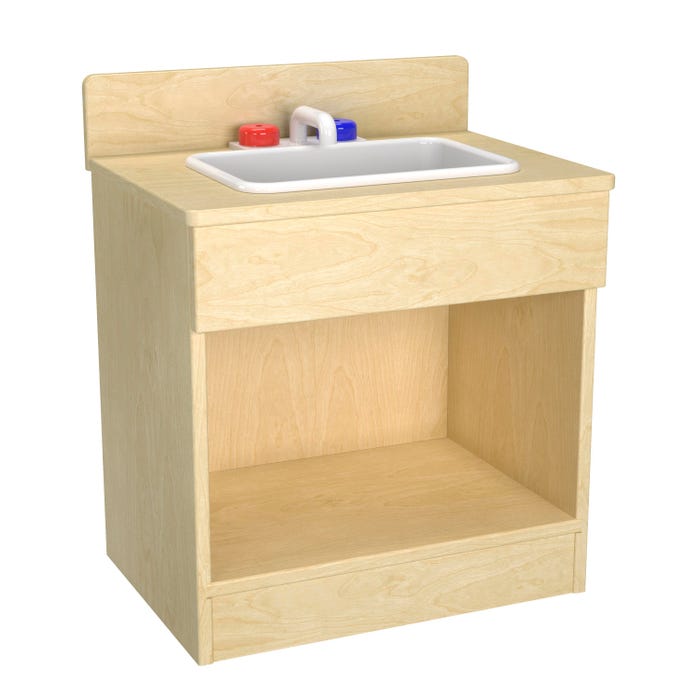 Childcraft Toddler Kitchen Sink, Wooden, 18 x 13-3/8 x 21-1/2 Inches