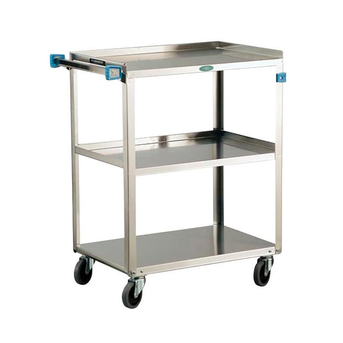 Lakeside Stainless Steel 3 Shelf Utility Cart, 500 Pound Capacity, 19 x 31 x 32 Inches