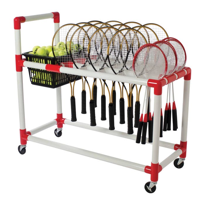 PVC Racket Cart, Each