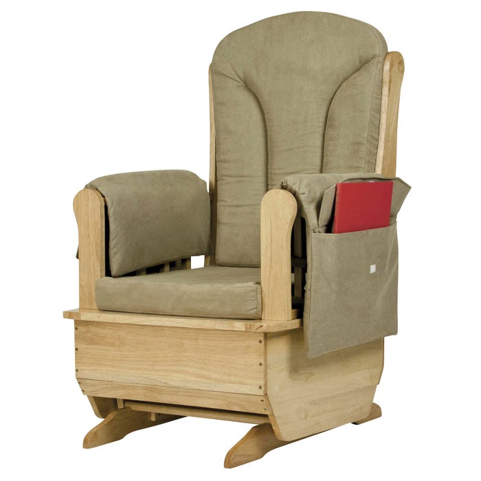 Jonti-Craft Heavy Duty Glider Rocker with Cushions, 30 x 23-1/2 x 43-1/2 Inches, Beige