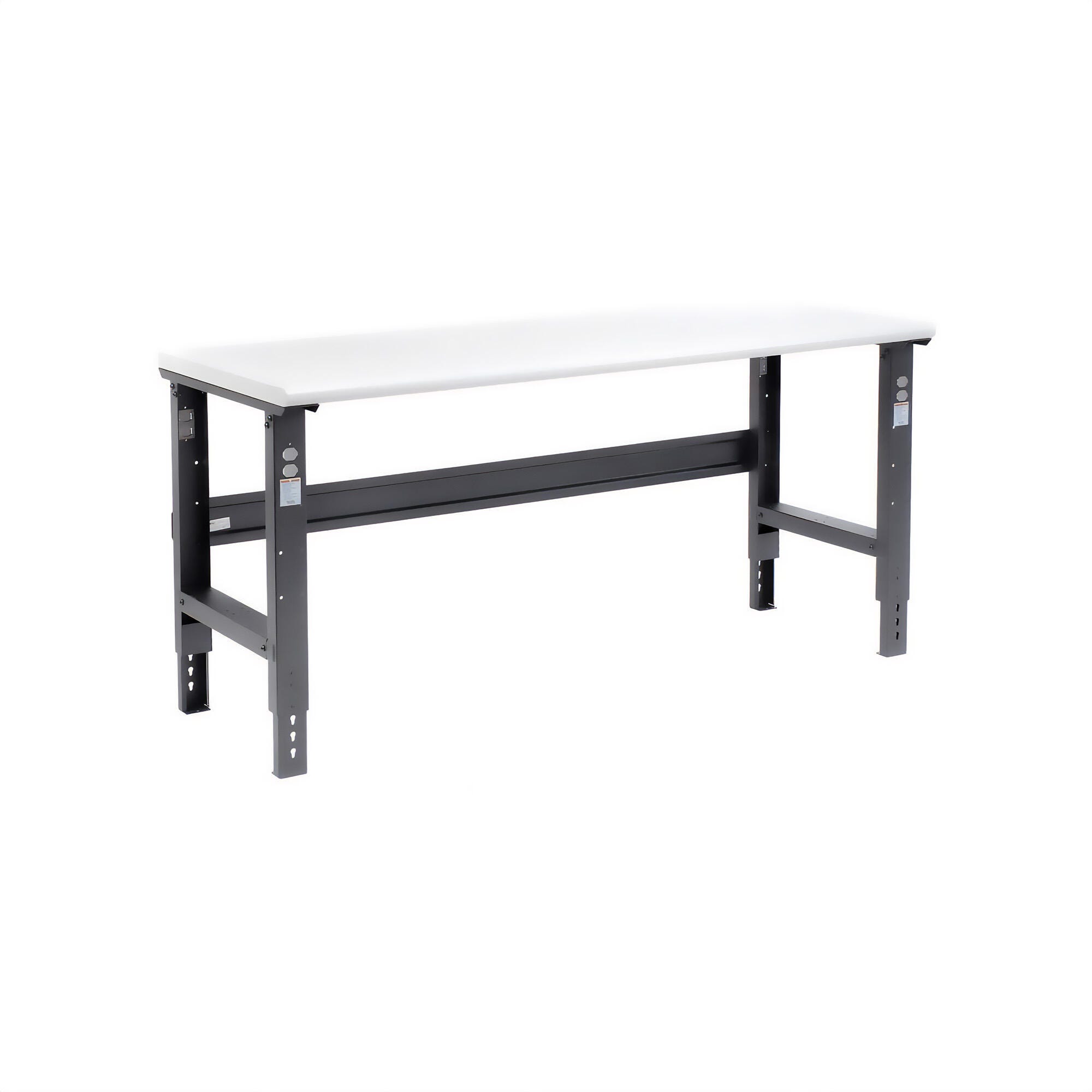 Global Industrial Adjustable Height Workbench C-Channel Leg, Laminate Safety Edge 4004976