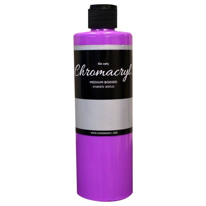 Chromacryl Students' Acrylics, Neon Violet, Pint