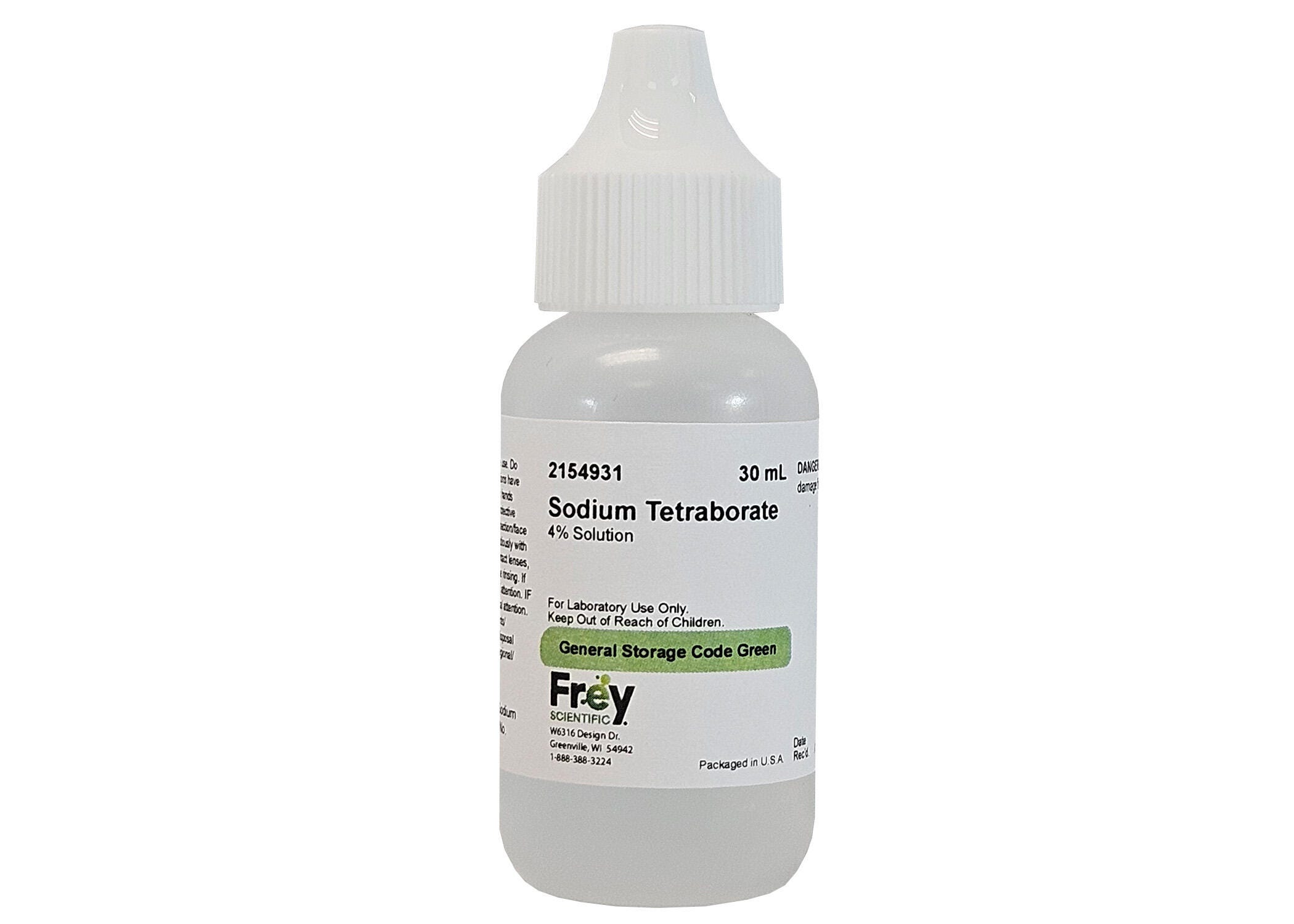 Frey Scientific Sodium Tetraborate, 4 Percent Solution, 30mL 2154931