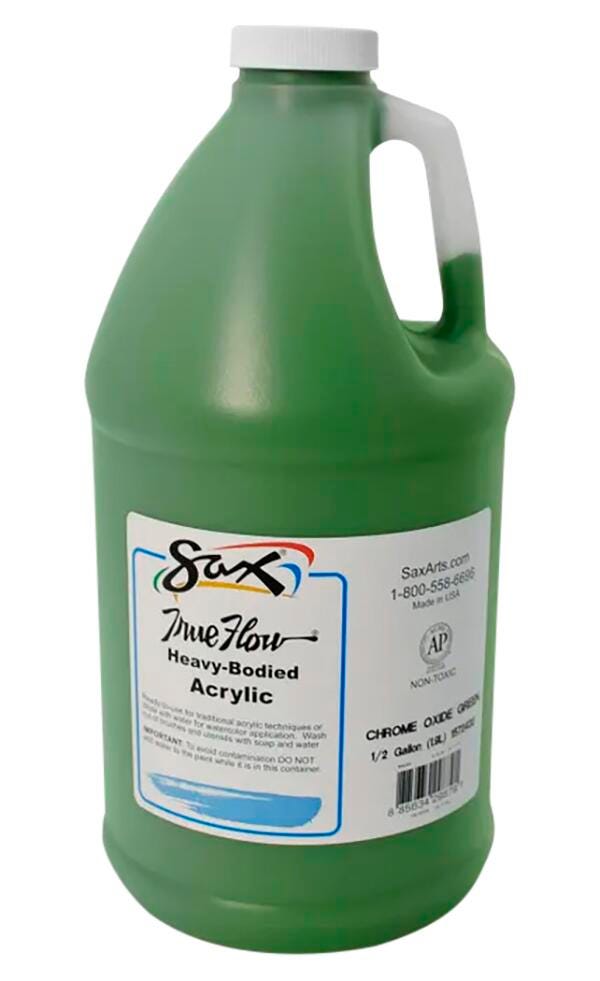Sax Heavy Body Acrylic Paint, 1/2 Gallon, Chrome Oxide Green 1572432