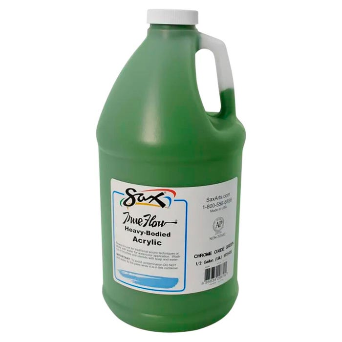 Sax Heavy Body Acrylic Paint, 1/2 Gallon, Chrome Oxide Green
