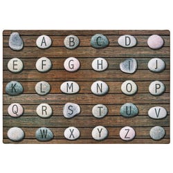 Carpets for Kids Alphabet Stones Seating Carpet, Rectangle 4002261