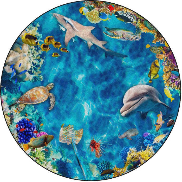 Flagship Carpets Into the Sea Carpet, Round