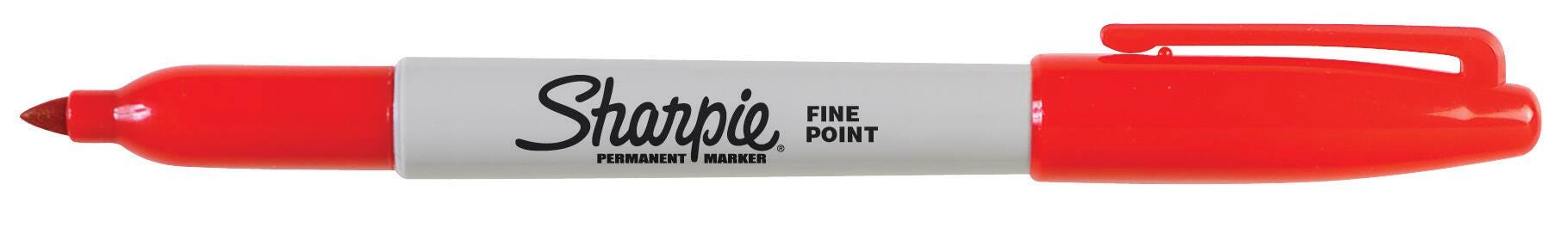 Image for Sharpie Permanent Markers, Fine Point, Red, Pack of 12 from School Specialty