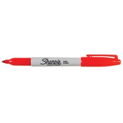 Sharpie Permanent Markers, Fine Point, Red, Pack of 12 077400