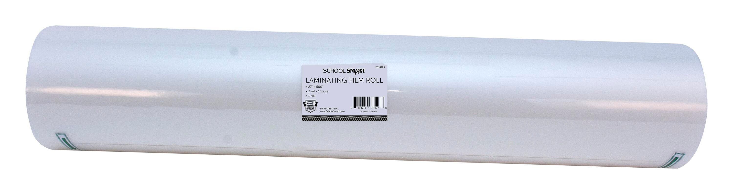 School Smart Laminating Film Roll, 27 Inches x 500 Feet, 3 Mil Thickness 2014129