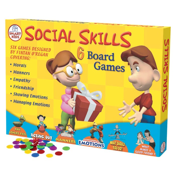 Didax Social Skills Group Activities, 6 Board Games