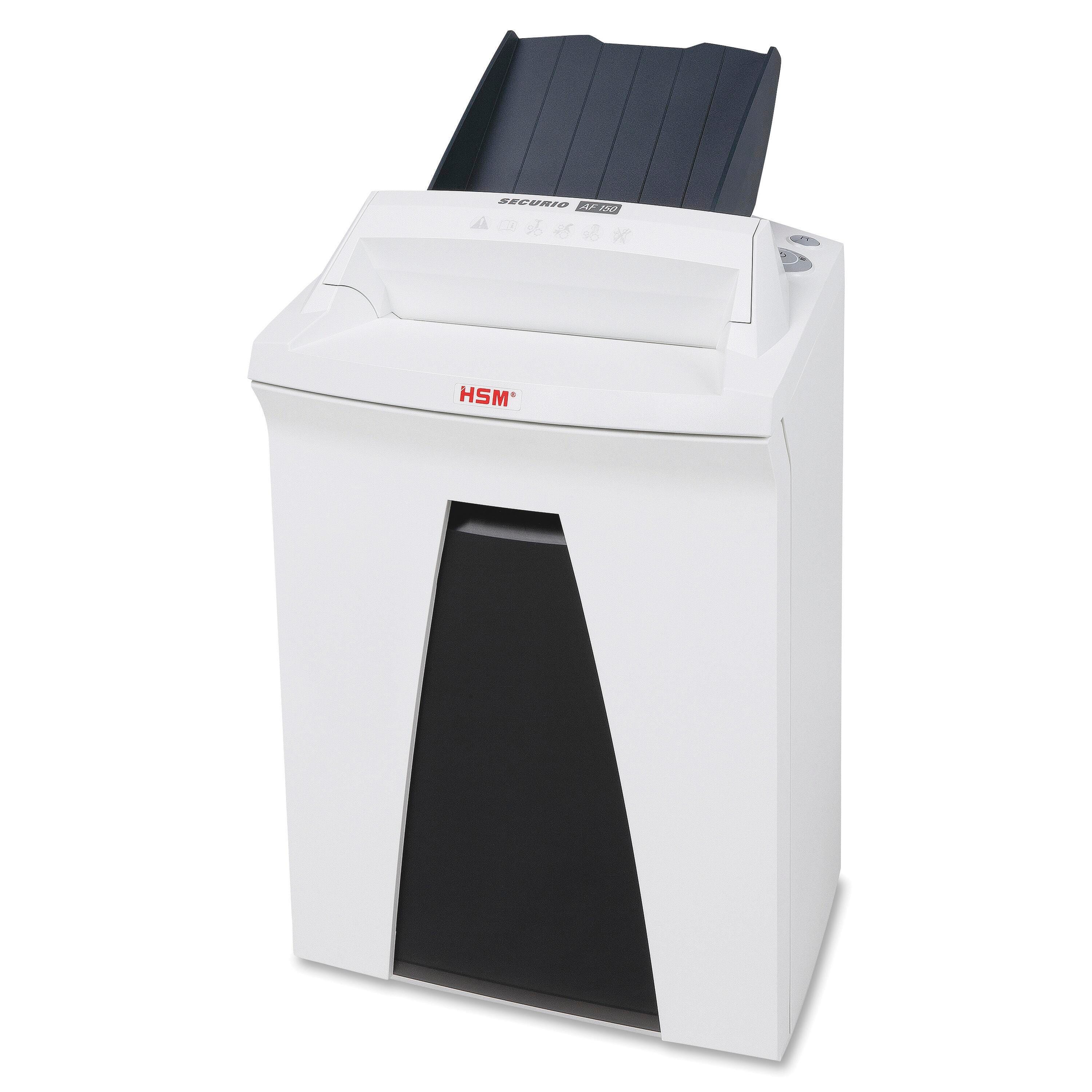 HSM of America Securio AF150C Cross Cut Shredder 150 Sheet Capacity White 1536014
