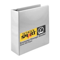 Image for School Smart Round Ring Binder, Polypropylene, 3 Inches, White from School Specialty