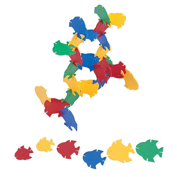 Childcraft Manipulative Fish Connectors, Assorted Sizes, Set of 420
