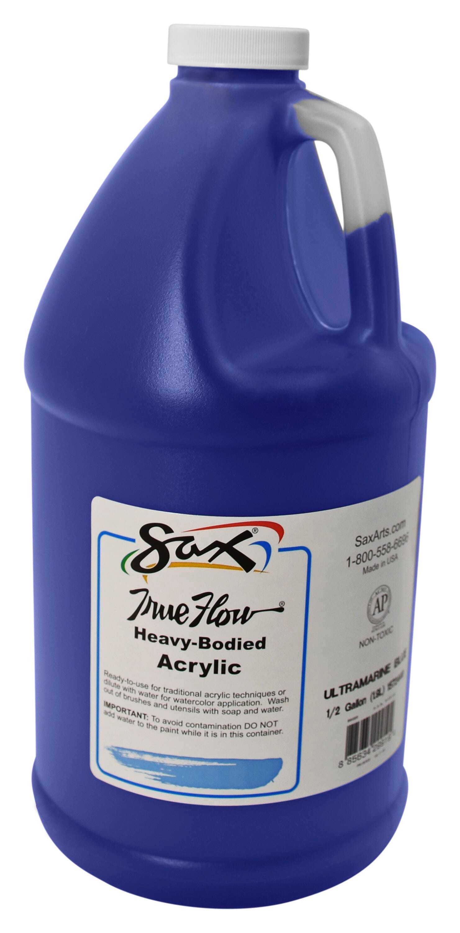 Sax Heavy Body Acrylic Paint, 1/2 Gallon, Ultramarine Blue Item Number 1572440