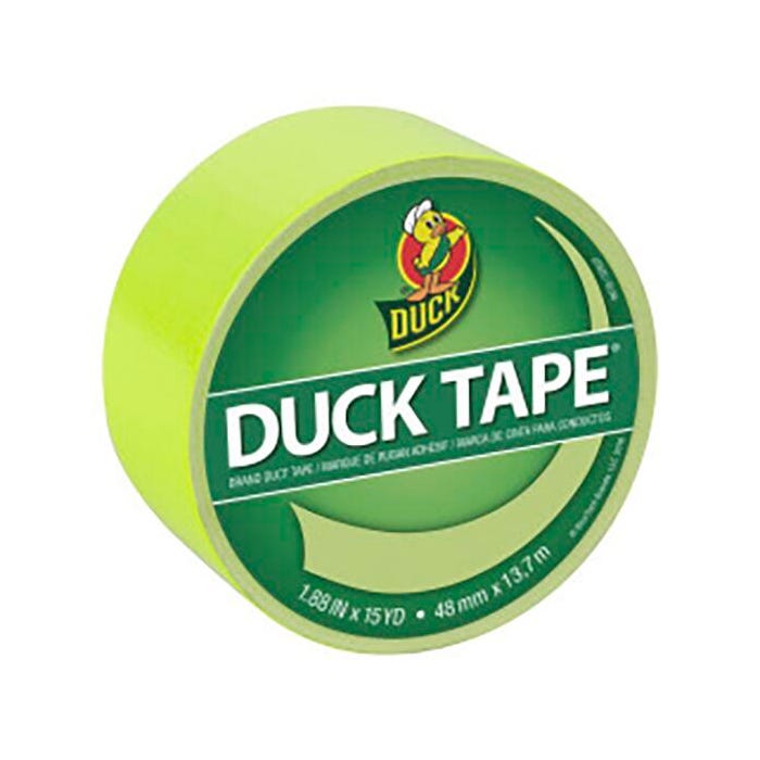 Duck Tape Printed Duct Tape, 1-7/8 Inch x 20 Yards, Fluorescent Citrus