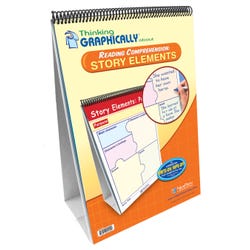 Image for NewPath Learning Thinking Graphically About Reading - Story Elements Flip Chart Set, Grades 1 to 8 from School Specialty