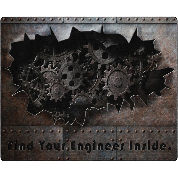 Flagship Carpets Find Your Inner Engineer Carpet, Rectangle