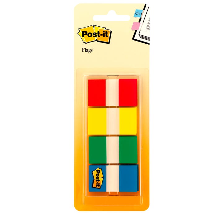 Post-it Flags, 1 x 1-7/10 Inches, Assorted Colors, Pack of 160