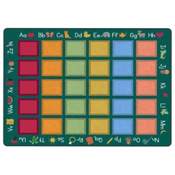Image for Childcraft Colorful Squares Seating Carpet, Rectangle from School Specialty