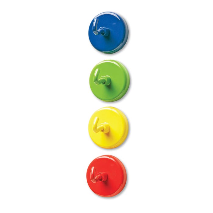 Learning Resources Super Strong Magnetic Hooks, 1-1/2 Inches, Set of 4