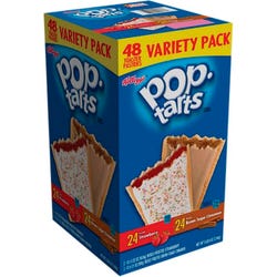 Pop Tarts Variety Pack, Assorted, 2.69 Pounds, Box of 48 Pop Tarts, Item Number 2050205