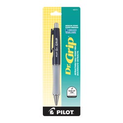Pilot Dr. Grip Ball Point Pen, Blue Barrel, Medium Point, Blue Ink 2130995