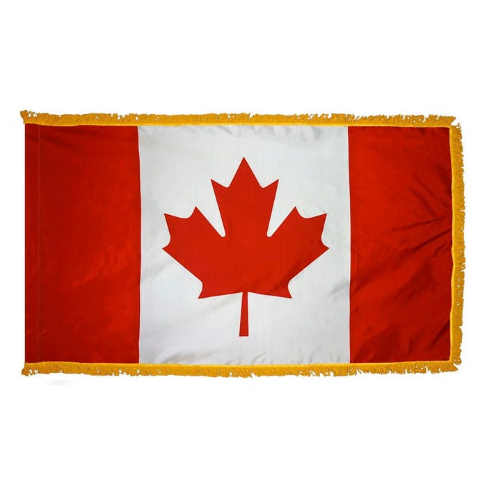 Annin Canada Flag, Hem and Fringe, 3 x 5 Feet