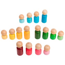 Image for The Freckled Frog Rainbow Families, Set of 16 from School Specialty
