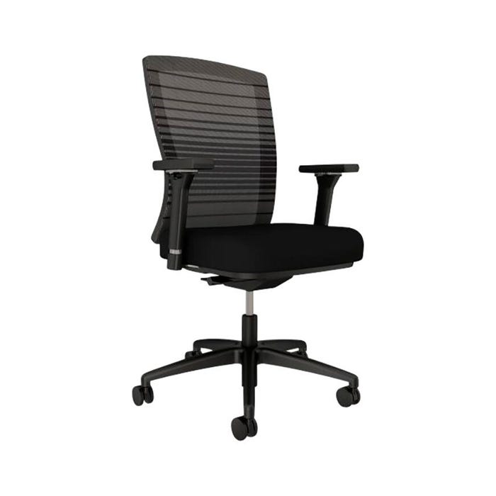 Affordable Interior Systems Natick High-Back Task Chair, 26 x 24 x 45 Inches, Black