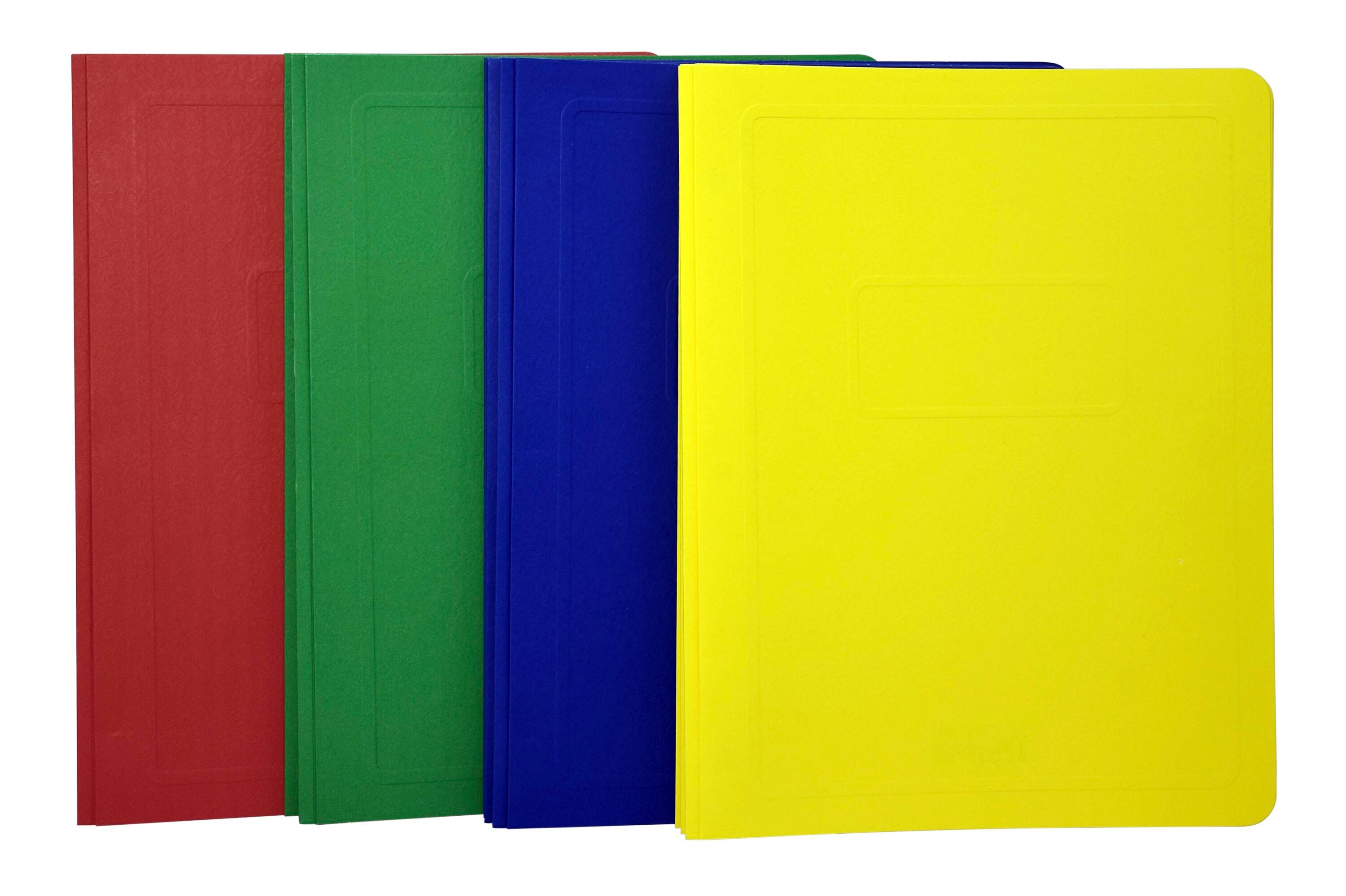 School Smart Report Cover, 3 Hole Fasteners, 8-1/2 x 11 Inches, Assorted Colors, Pack of 25 081911