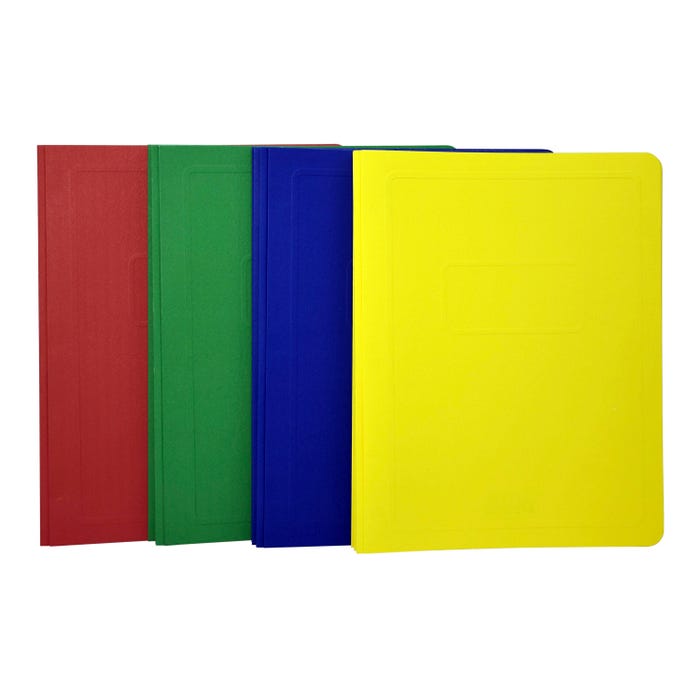 School Smart Report Cover, 3 Hole Fasteners, 8-1/2 x 11 Inches, Assorted Colors, Pack of 25